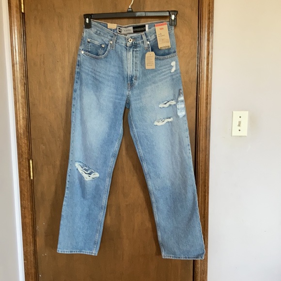 Relisted Levi’s 94’ baggy jean distressed midrise straight leg jean denim 28 - Picture 13 of 17